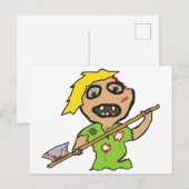 ゾンビ ポストカード (正面/裏面)