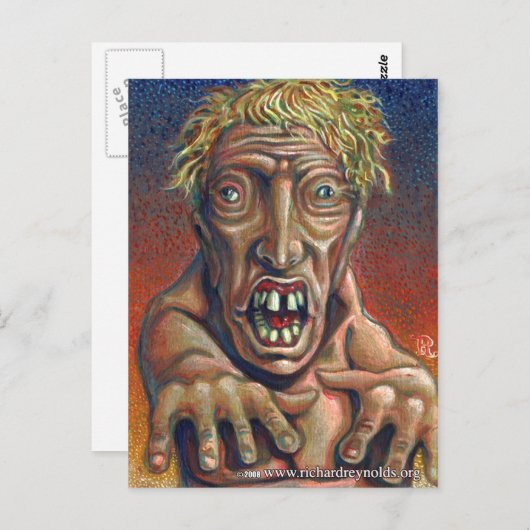 ゾンビ ポストカード (正面/裏面)