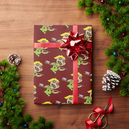 ゾンビ ラッピングペーパー (クリスマスギフト)