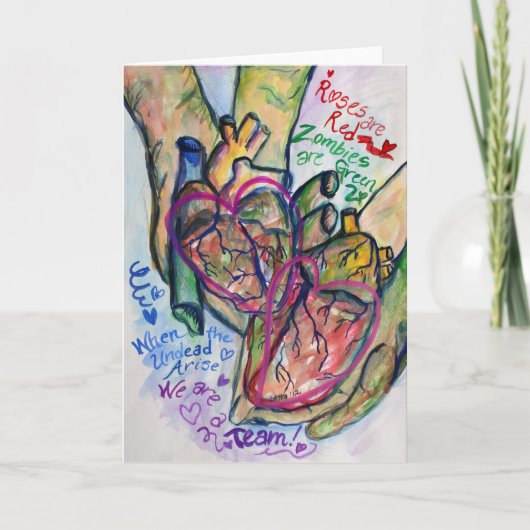 ゾンビ·ラブ·ポエムの挨拶やノート·アート·カード シーズンカード (正面)