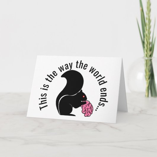 ゾンビ・リス、これが世界の終わりだ カード (正面)