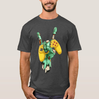 ゾンビ ロック ハンド ゲーミング コントローラー 少年 Tシャツ