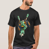 ゾンビ ロック ハンド モンスター ゲーム コントローラー Tシャツ (正面)