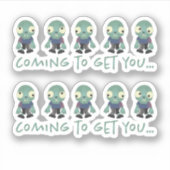 ゾンビ…来お前を捕まえろ! シール (正面)