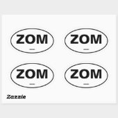 ゾンビ 楕円形シール (シート)