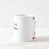 ゾンビ、疲れきったゆがみ コーヒーマグカップ (中央)