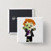 ゾンビ 缶バッジ (正面&裏面)