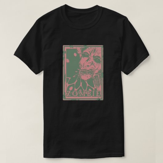 ゾンビ - 赤 Tシャツ (デザイン正面)