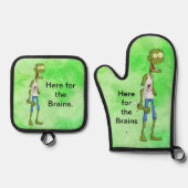 ゾンビ 鍋つかみ&鍋敷きセット (正面)