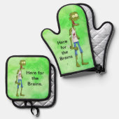 ゾンビ 鍋つかみ&鍋敷きセット (正面/裏面)