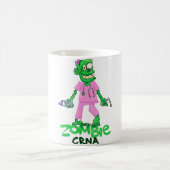 ゾンビCRNAおもしろいとかわいい麻酔ナース麻酔薬 コーヒーマグカップ (中央)