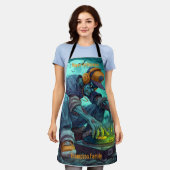 ゾンビDJレイヴハローウィンパーティビベス エプロン (着用した状態)