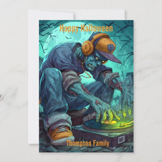 ゾンビDJ ハロウィンパーティーの雰囲気 カード (正面)