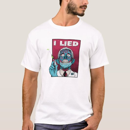 ゾンビFauci科学アンチマスク逮捕Fau博士 Tシャツ (正面)