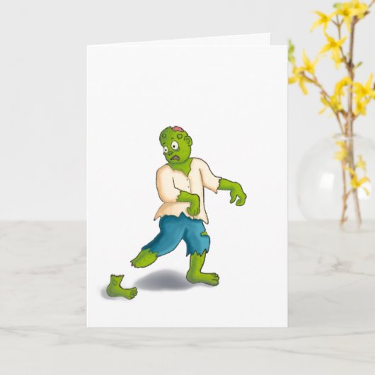 ゾンビGet Well Soonカード カード (黄色い花)