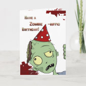 ゾンビrifficの誕生日 カード (正面)