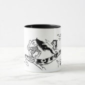 ゾンビRUNNNNN!!!! 3頭のジャガーのマグ マグカップ (中央)