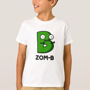 ゾンブ – b面白いハロウィーンゾンビアルファベットBプン Tシャツ