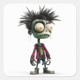 ゾンボキッド – パンクステッ完全に死んでいなカー スクエアシール