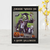 ゾンボディがハッピーハローウィン カード (黄色い花)