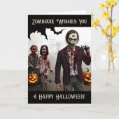 ゾンボディがハッピーハローウィン カード (黄色い花)