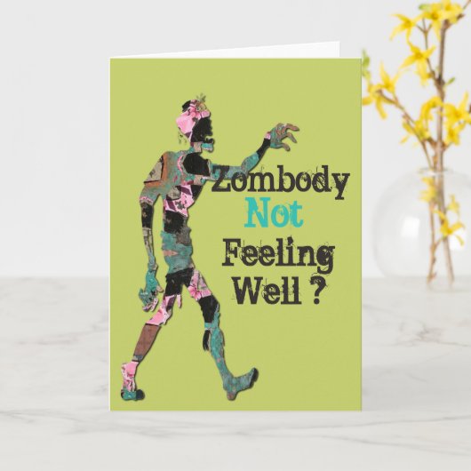ゾンボ感じディが悪い カード (黄色い花)