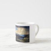 ゾーア南北戦争の天空の米国国旗 エスプレッソカップ (正面右)