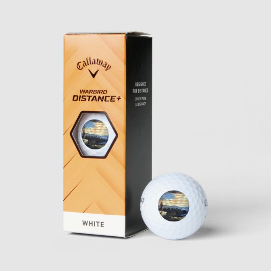 ゾーア南北戦争の天空の米国国旗 ゴルフボール (パッケージ)