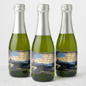 ゾーア南北戦争の天空の米国国旗 スパークリングワインラベル (ボトル)