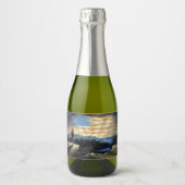 ゾーア南北戦争の天空の米国国旗 スパークリングワインラベル (正面)