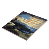 ゾーア南北戦争の天空の米国国旗 タイル (側面)