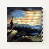 ゾーア南北戦争の天空の米国国旗 ノートブック (裏面)