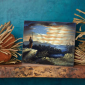 ゾーア南北戦争の天空の米国国旗 フォトプラーク (側面)