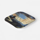 ゾーア南北戦争の天空の米国国旗 ペーパープレート (傾斜あり)