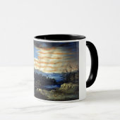 ゾーア南北戦争の天空の米国国旗 マグカップ (正面右)