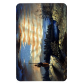 ゾーア南北戦争の天空の米国国旗 マグネット (縦)