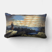 ゾーア南北戦争の天空の米国国旗 ランバークッション (正面)