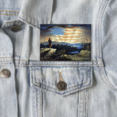 ゾーア南北戦争の天空の米国国旗 缶バッジ (インサイチュ)