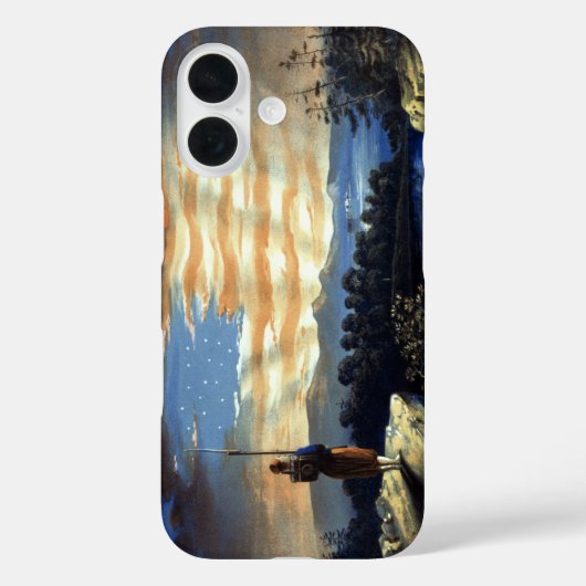 ゾーア南北戦争の天空の米国国旗 Case-Mate iPhoneケース (裏面)