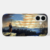 ゾーア南北戦争の天空の米国国旗 Case-Mate iPhoneケース (裏面 (横))