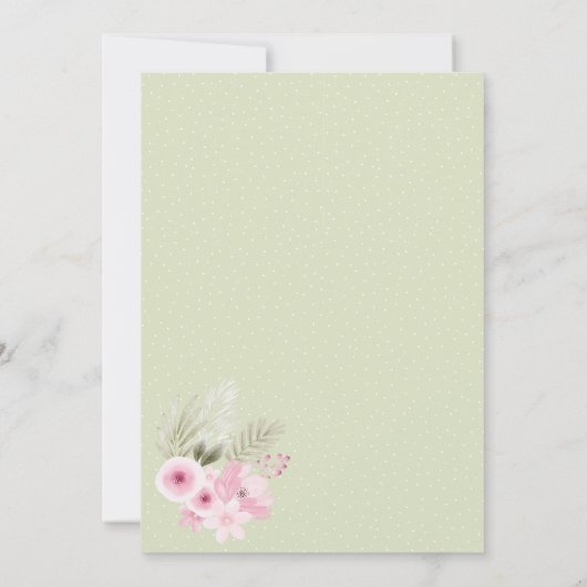 ゾーイの招待状 招待状 (裏面)