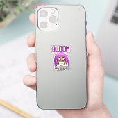 ゾーイの笑顔 — 手作りのピクセルアートに込められた感情 シール (スマートフォン)