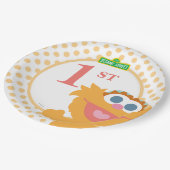 ゾーイベビー誕生日 ペーパープレート (アングル)