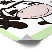 ゾーイ ザ ゼブラ ネーム プリント 赤ちゃん 動物園の動物 (角)