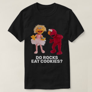 ゾーイ、ロッコ、エルモ   Rocks 食べ Cookiesは？Tシャツ Tシャツ
