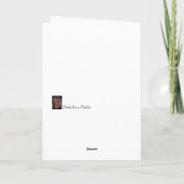 「ゾーイ」人魚のカード、あいさつ空白のカード カード (裏面)