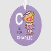 ゾーイ |名パーソナライズされた前(写真付き)オーナメント オーナメント (正面)