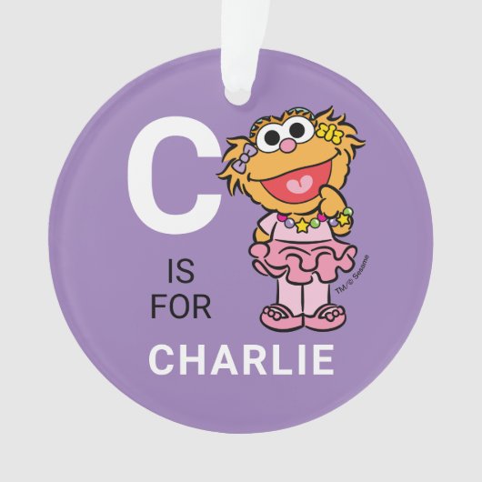 ゾーイ |名パーソナライズされた前(写真付き)オーナメント オーナメント (正面)