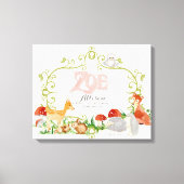 ゾーエトップ100赤ちゃん名女の子生まれたばかりの子供部屋 キャンバスプリント (正面)