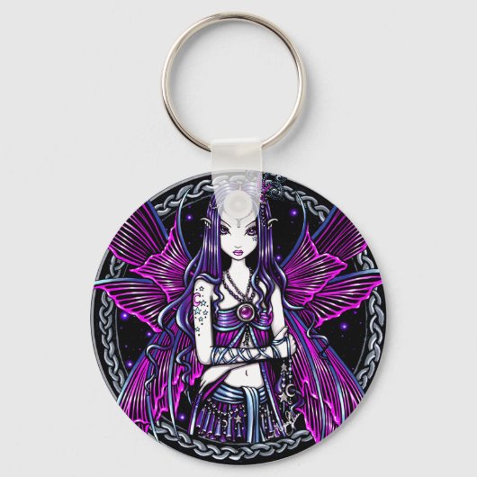 ゾーエピンクムーン&スターズフェアリーキーチェーン キーホルダー (正面)